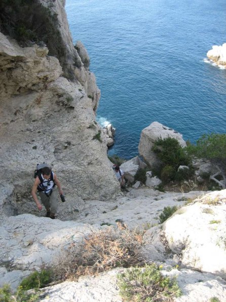 Debut de la montee vers le col de Cortiou