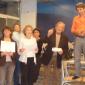 La remise des prix - l'equipe arrivee en position 8