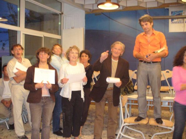 La remise des prix - l'equipe arrivee en position 8