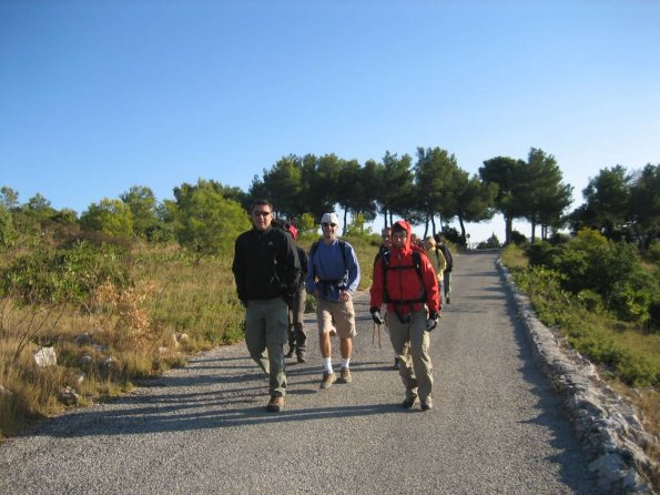 Le frais matin, en route vers le creux de l'Oule